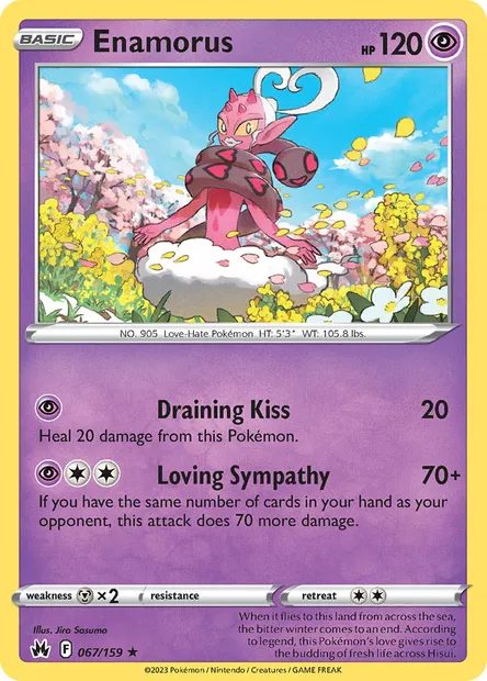 Enamorus, Pokémon card CRZ 067 — Crown Zenith set