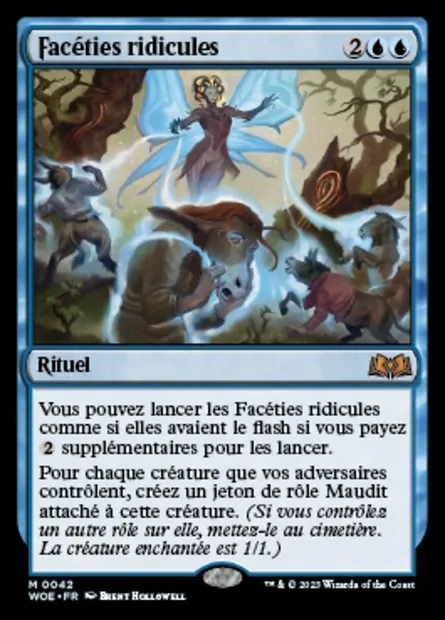 Facéties ridicules, carte Magic WOE 42 — extension Wilds of Eldraine