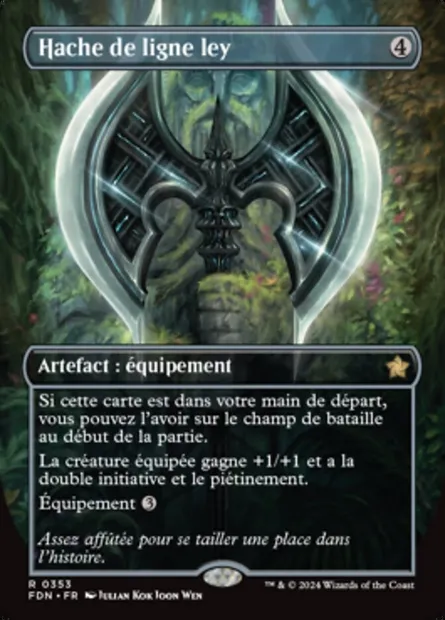 Hache de ligne ley, carte Magic FDN 353 — extension Foundations