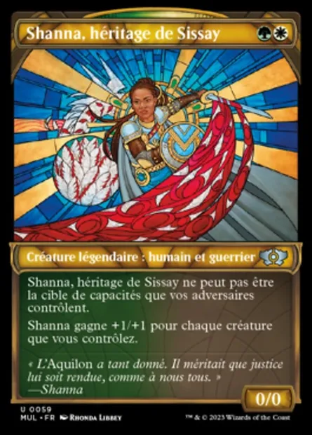 Shanna, héritage de Sissay, carte Magic MUL 59 — extension Multiverse Legends