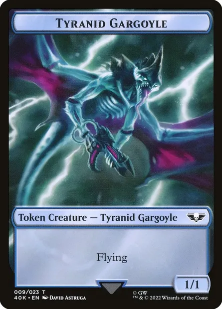 Tyranid Gargoyle, carte Magic T40K 9 — extension Warhammer 40,000 Tokens