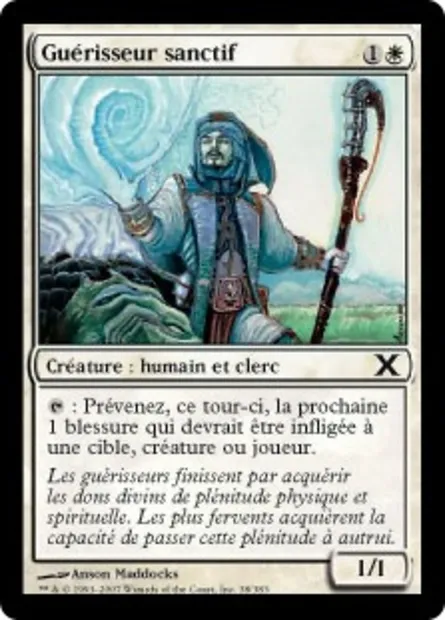 Guérisseur sanctif, carte Magic 10E 38 — extension Dixième édition