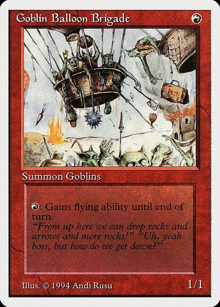 Goblin Balloon Brigade, Magic card SUM 154 — Summer Magic / Edgar set