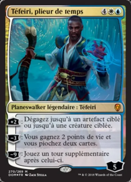 Téfeiri, plieur de temps, carte Magic DOM 270 — extension Dominaria