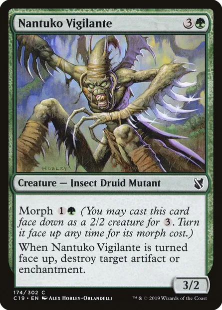 Nantuko Vigilante, Magic card C19 174 — Commander 2019 set