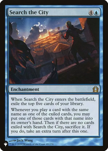 Fouille de la cité, carte Magic PLST RTR-49 — extension The List