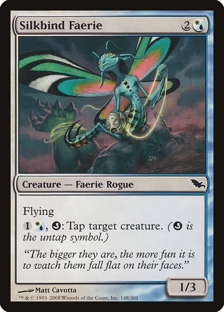 Silkbind Faerie, Magic card SHM 148 — Shadowmoor set