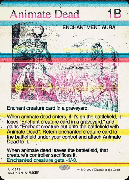 Animate Dead, Magic card SLZ 276 — The Zeta Set set