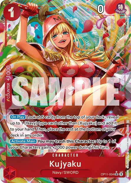 Kujyaku, One Piece card OP11-004 — A FIST OF DIVINE SPEED set