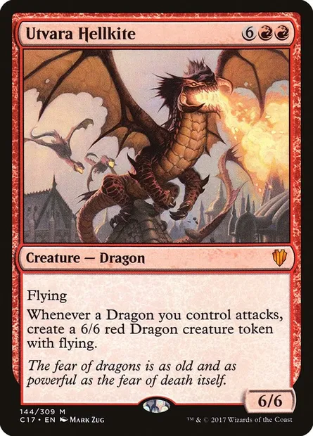 Utvara Hellkite, Magic card C17 144 — Commander 2017 set
