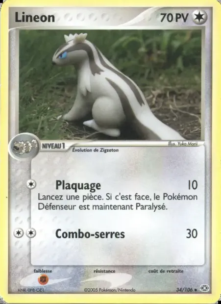 Linéon, carte Pokémon EM 34 — extension EX Émeraude