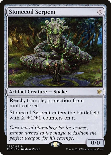 Stonecoil Serpent, Magic card ELD 235 — Throne of Eldraine set