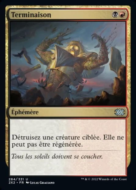 Terminaison, carte Magic 2X2 284 — extension Double Masters 2022