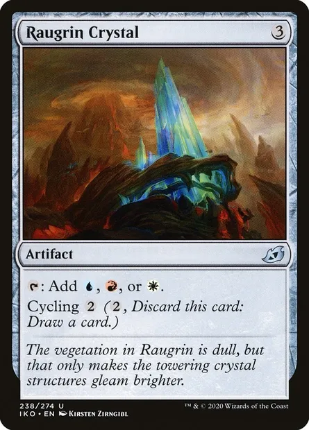 Raugrin Crystal, Magic card IKO 238 — Ikoria: Lair of Behemoths set