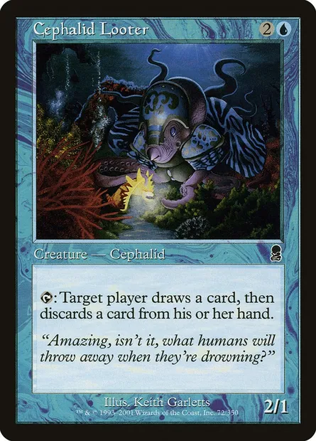 Cephalid Looter, Magic card ODY 72 — Odyssey set