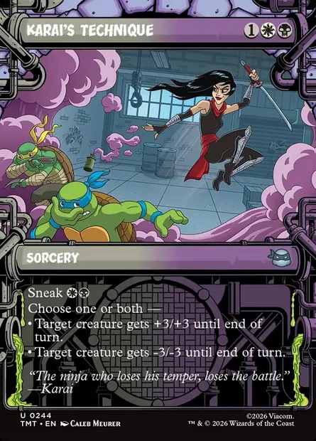 Karai's Technique, Magic card TMT 244 — Teenage Mutant Ninja Turtles set