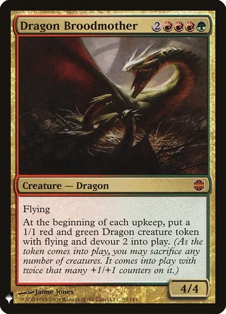 Génitrice dragonne, carte Magic PLST ARB-53 — extension The List