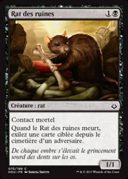 Rat des ruines, carte Magic HOU 75 — extension L’âge de la destruction