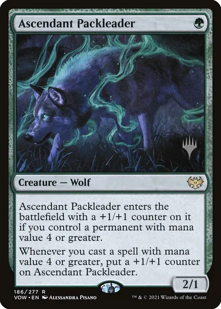 Ascendant Packleader, Magic card PVOW 186p — Innistrad: Crimson Vow Promos set