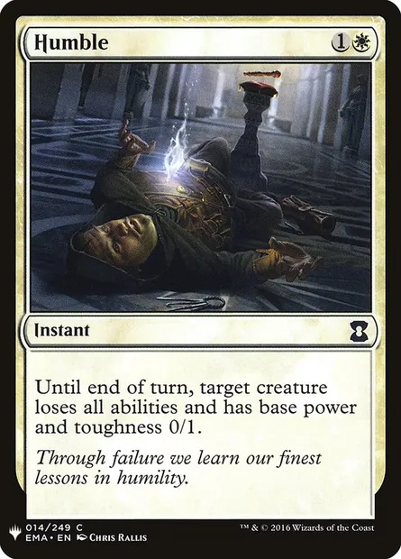 Humble, Magic card PLST EMA-14 — The List set