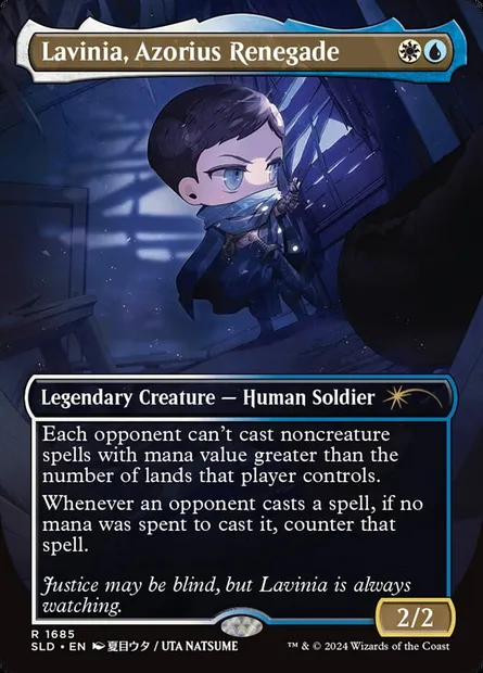Lavinia, renégate d'Azorius, carte Magic SLD 1685 — extension Secret Lair Drop