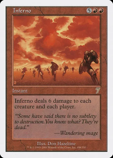 Fournaise, carte Magic 7ED 198 — extension Septième Edition
