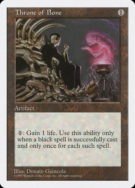 Throne of Bone, Magic card 5ED 403 — Fifth Edition set