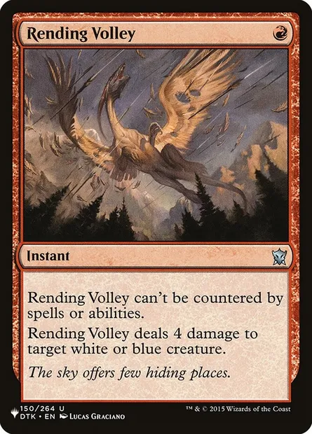 Rending Volley, Magic card PLST DTK-150 — The List set