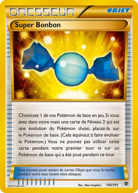 Super Bonbon, carte Pokémon PLB 105 — extension Explosion Plasma