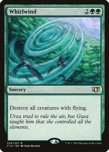 Whirlwind, Magic card C14 224 — Commander 2014 set