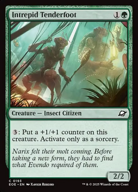 Intrepid Tenderfoot, Magic card EOE 193 — Edge of Eternities set