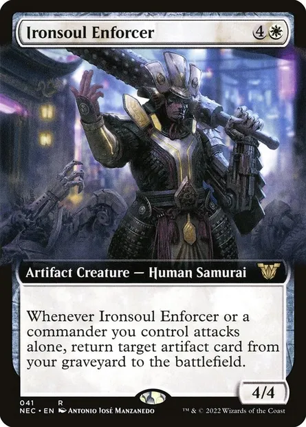 Ironsoul Enforcer, Magic card NEC 41 — Neon Dynasty Commander set
