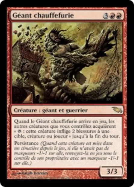 Géant chauffefurie, carte Magic SHM 93 — extension Sombrelande