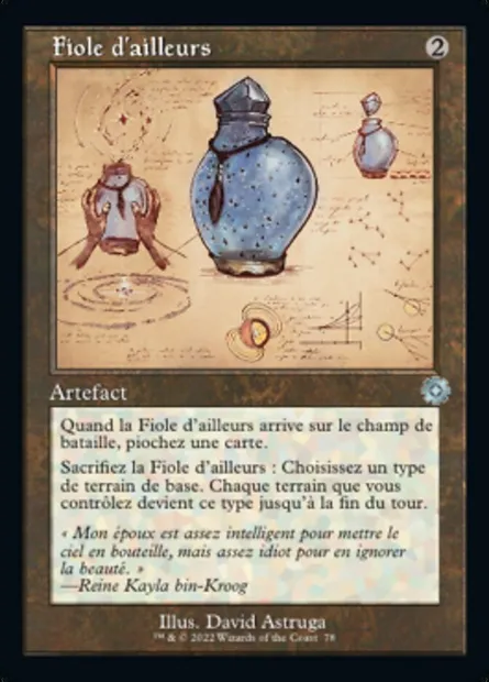 Fiole d'ailleurs, carte Magic BRR 78 — extension The Brothers' War Retro Artifacts
