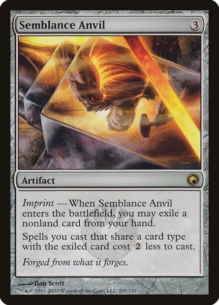 Semblance Anvil, Magic card SOM 201 — Scars of Mirrodin set