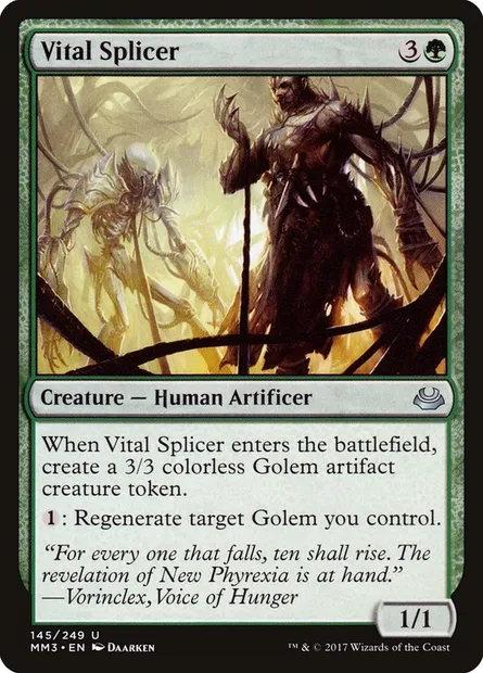 Vital Splicer, Magic card MM3 145 — Modern Masters 2017 set