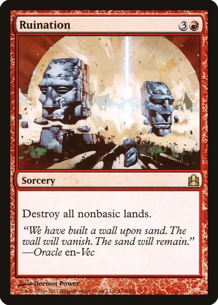 Ruination, Magic card CMD 134 — Commander 2011 set