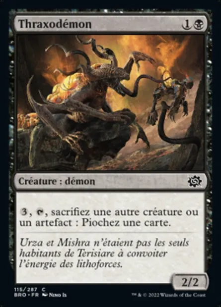 Thraxodémon, carte Magic BRO 115 — extension La Guerre Fratricide