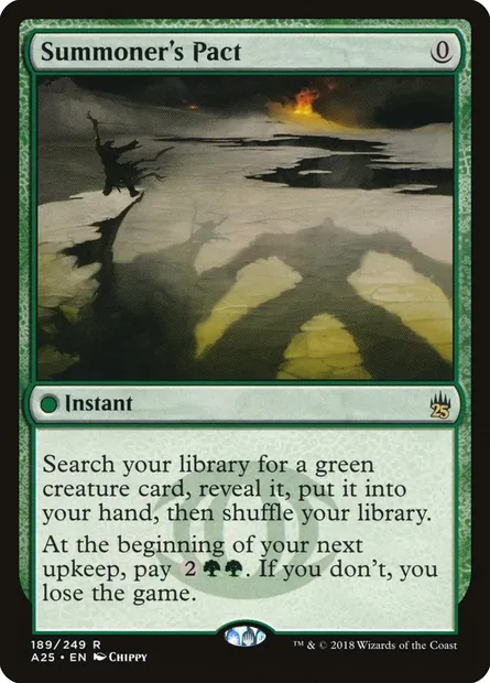 Summoner's Pact, Magic card A25 189 — Masters 25 set
