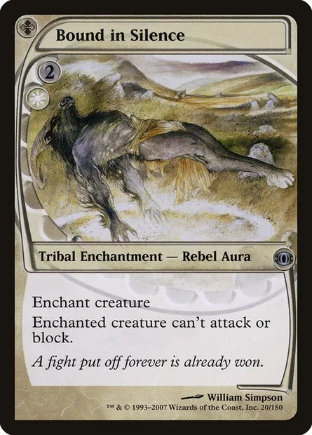 Lié en silence, carte Magic FUT 20 — extension Vision de l'Avenir