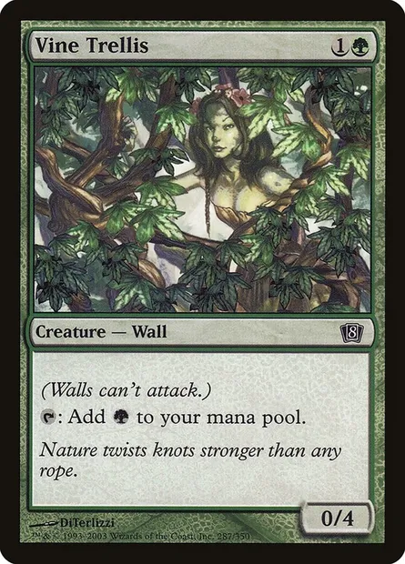 Vine Trellis, Magic card 8ED 287★ — Eighth Edition set