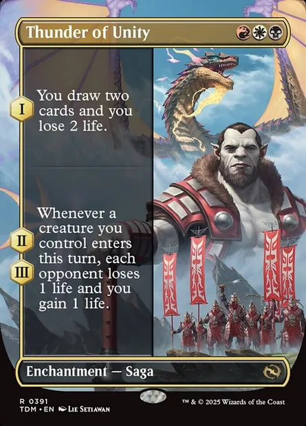 Thunder of Unity, Magic card TDM 391 — Tarkir: Dragonstorm set