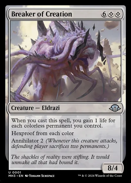 Breaker of Creation, Magic card MH3 1 — Modern Horizons 3 set