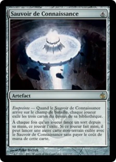 Sauvoir de Connaissance, carte Magic MBS 111 — extension Mirrodin assiégé