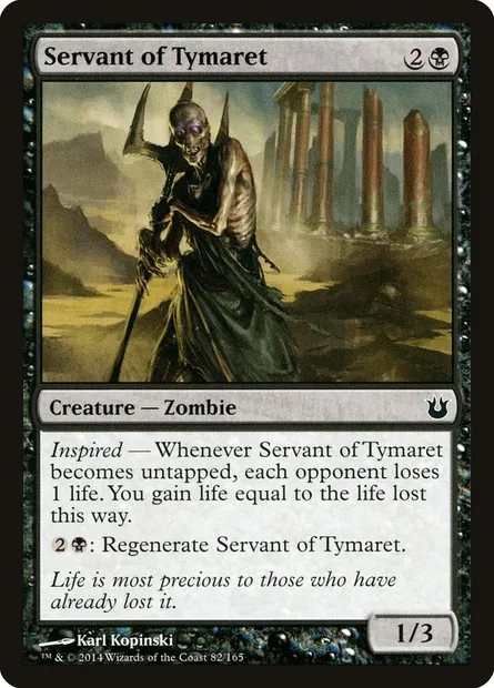 Servant of Tymaret, Magic card BNG 82 — Born of the Gods set