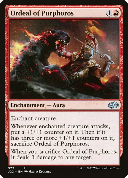 Ordeal of Purphoros, Magic card J22 577 — Jumpstart 2022 set