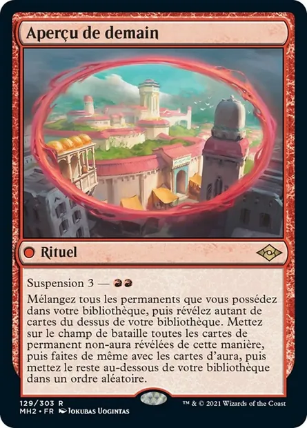 Aperçu de demain, carte Magic MH2 129 — extension Horizons du Modern 2