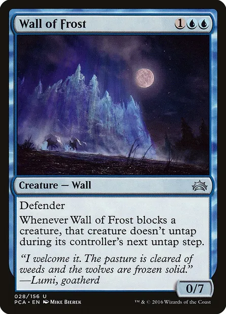 Mur de gel, carte Magic PCA 28 — extension Planechase Anthology