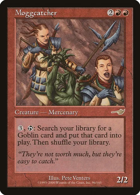 Moggcatcher, Magic card NEM 96 — Nemesis set