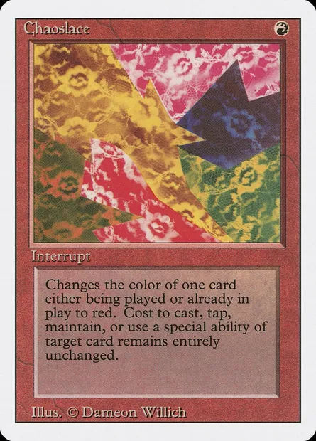 Chaoslace, Magic card 3ED 141 — Revised Edition set
